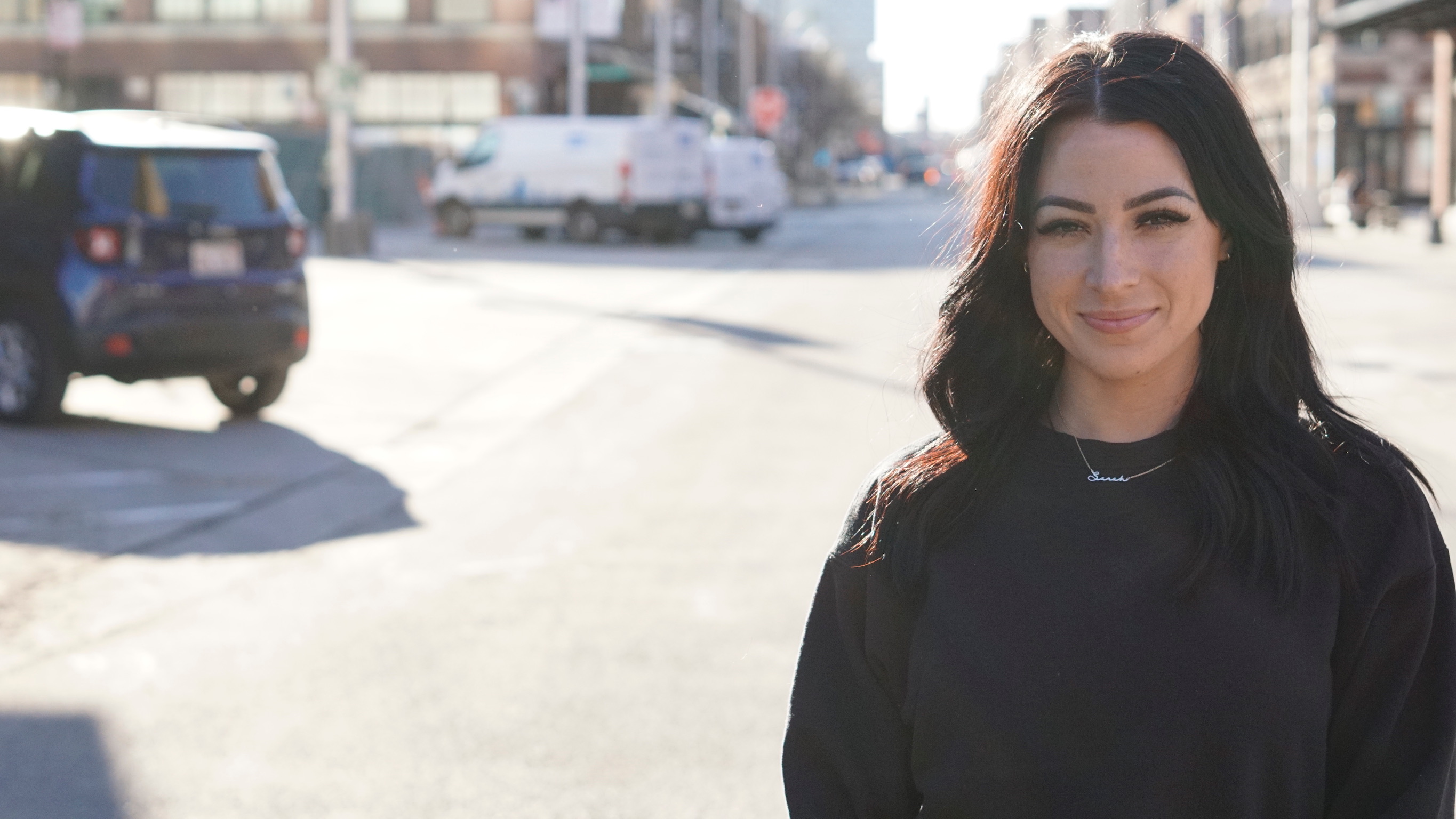 Sarah Delaney street portrait in Chicago